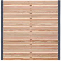 Endorphin Rhombus-Sichtschutzzaun Lärche 3x Elemente 180 x 180 cm + 4x Alu-Pfosten