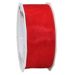 PRÄSENT Geschenkband Four Seasons seidenmatt rot 40,0 mm x 25,0 m