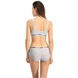 Puma Padded Bra Damen grey melange XL