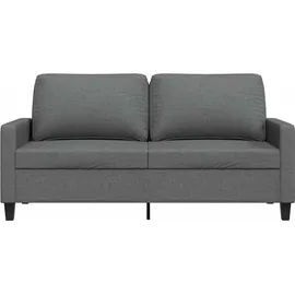 vidaXL 2-Sitzer-Sofa Dunkelgrau 140 cm Stoff