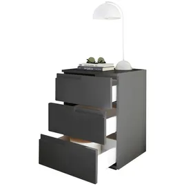 Pol-Power Nachtschrank 46,2 x 60,9 x 40 cm Grau
