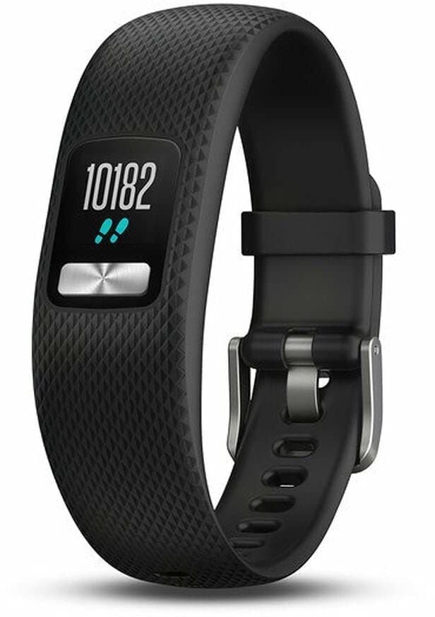 Garmin vívofit 4 Fitness Tracker, personalisierbares Farbdisplay, schlankes Design, bis zu 1 Jahr Batterielaufzeit , schwarz , Small/Medium