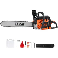 VEVOR Benzin Kettensäge Motorsäge Motorkettensäge 3,22PS 58CC 50,8cm Schwert