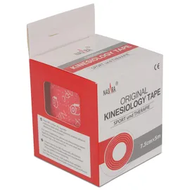 Nasara Kinesiologie Tape 1 St. Rot 7,5 cm x 5 m