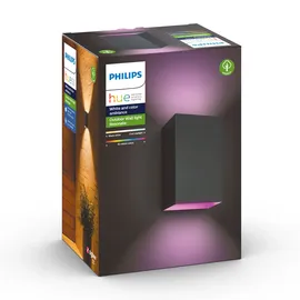Philips Resonate Outdoor Wandleuchte schwarz