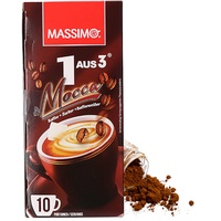 Massimo 1 aus 3 Mocca Instant Kaffee 16 Schachtel x 10 Sticks Getränkepulver