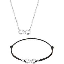 Elli Infinity Unendlich Verbundenheit 925 Silber Schmuck-Set   Damen 