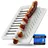 curry master Currywurstschneider für Zuhause manuell Wurstschneider & Currywurst Schneider auch als Bratwurstschneider & Würstchen Schneider Wurstschneidemasc... - Weiß