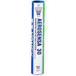 Yonex Badmintonbälle Aerosensa 30 Gänse-Naturfeder weiss Dose 12er