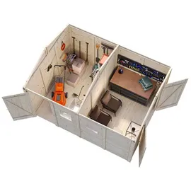 Palmako Dan 2,73 x 3,70 m Dunkelgrau