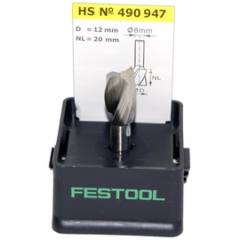 Festool Spiralnutfräser HS Spi S8 D12/20 Nutfräser 12(D)x20x52mm, 1er-Pack (490947)