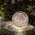 GLOBO Kugelleuchte Metall 27 x 38 cm LED Akku antik-silber gold