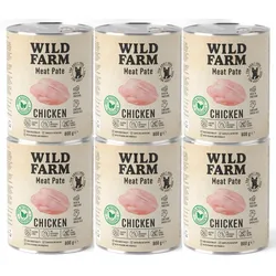 WILD FARM Pastete Huhn 6x800g glutenfreies Hundefutter