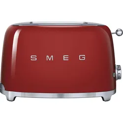 Toaster 2 Scheiben Set Toaster mit Brötchenaufsatz in Rot, 950W