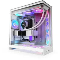 NZXT H9 Flow RGB+ - Tower-Gehäuse - Weiß