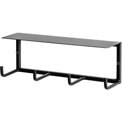 Wandgarderobe Sidney in Schwarz