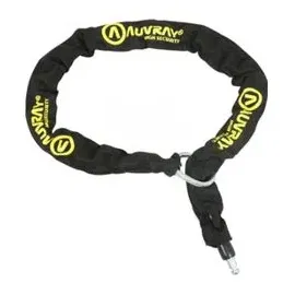 Auvray Lasso (Mega Lock) 5,5 mm x 5,5 mm x 90 cm, Erwachsene, Unisex, Schwarz, Einheitsgröße