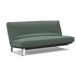 Schlafsofa Astoria Kunstfaser H:90cm/B:200cm/T:100cm Grün mit Stauraum Relaxfunktion klassischer Stil