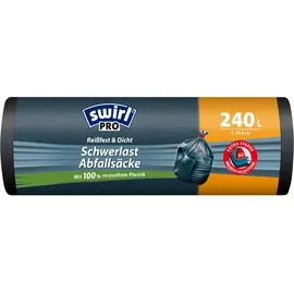 Swirl Profi Schwerlast-Abfallsäcke 240L, 5 Stück