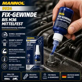 Mannol Fix-Gewinde bis M36 Mittelfest l