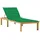 vidaXL Sonnenliege 200 x 70 x 31,5-77 cm Grün