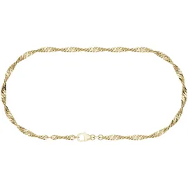 FIRETTI Fußkette FIRETTI "Schmuck Geschenk Silber 925 Körperschmuck Gold o. Rosè Singapurkette", gold (gelbgoldfarben), Fußketten, Damen, Silber 925 (Sterlingsilber), Made in Germany