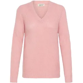 Oxmo V-Ausschnitt-Pullover Rosa XS