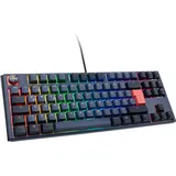 Ducky One 3 Cosmic Blue TKL Gaming Tastatur, RGB LED - MX-Red