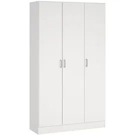 Dmora Mehrzweckschrank 109 x 180 x 37 cm Weiß