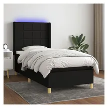 vidaXL Boxspringbett 100 x 200 cm Schwarz