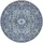 HANSE HOME Nouristan Mirkan Orient Teppich Rund – Wohnzimmerteppich Orientalisch Kurzflor Vintage Orientalischer Teppich für Esszimmer, Wohnzimmer, Schlafzimmer – Himmelblau, 160cm