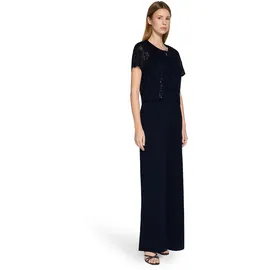 Vera Mont Damen Hosenanzug mit Bundfalten 40, Night Sky - 40W