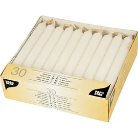Papstar Tafelkerzen 30 St. Ø 2,1 cm 19,6 cm weiß