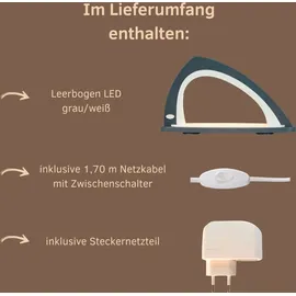 Weigla LED Schwibbogen »Weihnachtsdeko, Made in Germany« 1 Stk. Leerbogen zum Selbstbestücken, asymmetrisch grau