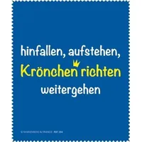 Rannenberg und Friends Brillenputztuch "Krönchen richten" - Eyeglass Cleaning Cloth für Brillenträger aller Altersgruppen und Geschlechter