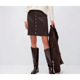 STREET ONE Veloursrock Damen Braun 44