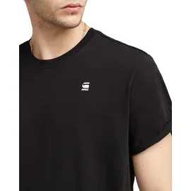 G-Star Lash Ribbed Kurzarm-T-Shirt Dark Black II S