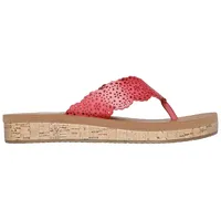 Zehentrenner »SANDCOMBER«, Dianette, Pantolette, Keilsandale, Falche Schuhe mit Lasercut, Gr. 41, koralle, , 90499613-41