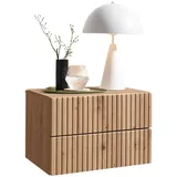 Stella Trading Nachtschrank TABONI 42 x 28 x 30 cm Eiche Artisan