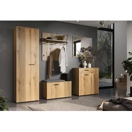 trendteam Garderobenschrank Amrum 60x36x196 cm braun
