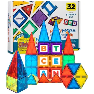 Playmags Magnetisches Spiele-Set (32 Stk.