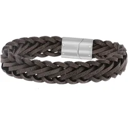 Lucardi Armband Leder Herrenschmuck   Damen 