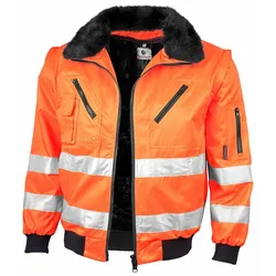 QUALITEX HIGH QUALITY WORKWEAR Pilotenjacke signal warnorange Damen: 40 Herren: M