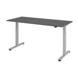 HAMMERBACHER Schreibtisch höhenverst graph/silber MONT.VXMST19/G/S
