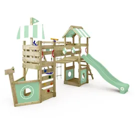 Wickey Spielturm StormFlyer mit Schaukel & Rutsche, pastellgrün