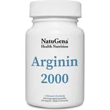 NatuGena Arginin 2000 | Citrullin, semi-essentielle Aminosäure L-Arginin, L-Citrullin, 180 Kapseln (2 Monats Packung)