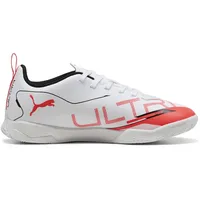 Puma Ultra 5 Play IT Hallenschuhe Kinder Puma White/Puma Black/Glowing Red 34