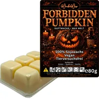 WonderWax Duftwachs Wax Melts für Duftlampe, 6 Würfel Duftmelt Wachsmelt Sojawachs Duftwachs Würfel für Raumdüfte, Wachs Duftöl Winter Indoor Schmelzen für Aromalampe Forbidden Pumpkin