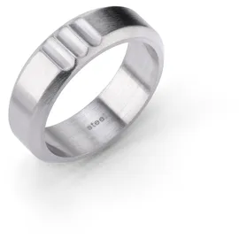 FYNCH-HATTON Fingerring Modern Masculinity Edelstahl silberfarben 60