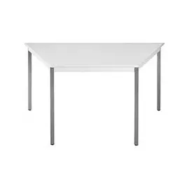 Sodematub Mehrzwecktisch lichtgrau, dunkelgrau Trapezform, Vierkantrohr grau, 60,0/120,0 x 60,0 x 74,0 cm